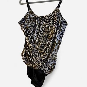 Magicsuit Leopard Print bathing suit size 16